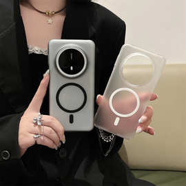 mate80适用华为prua80pro磁吸手机壳nova14磨砂PC硬壳mate70超薄