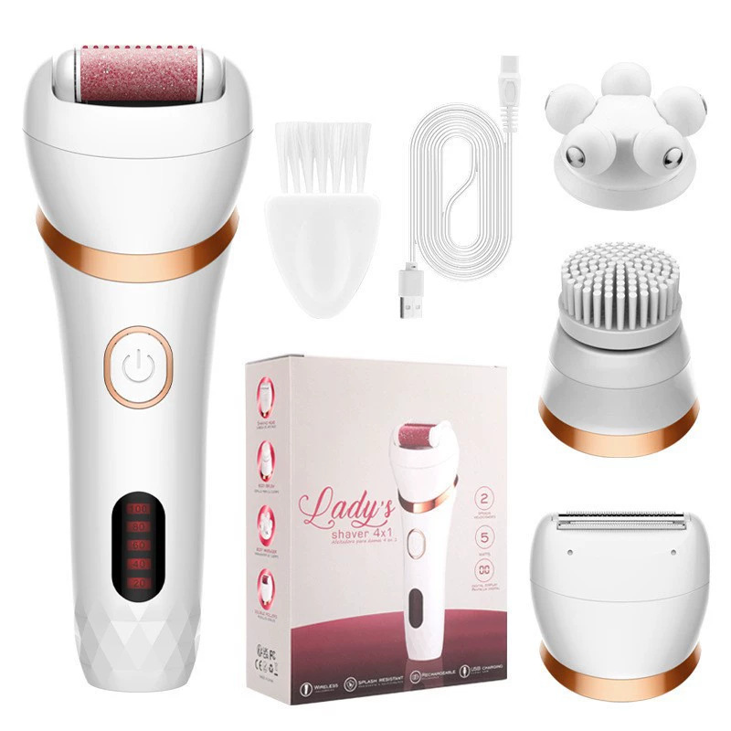 Instrumento de afeitado y recorte de cabello para mujer seis en uno, afeitadora para partes privadas, rectificadora de pies eléctrica, cortadora de nariz al por mayor image 13