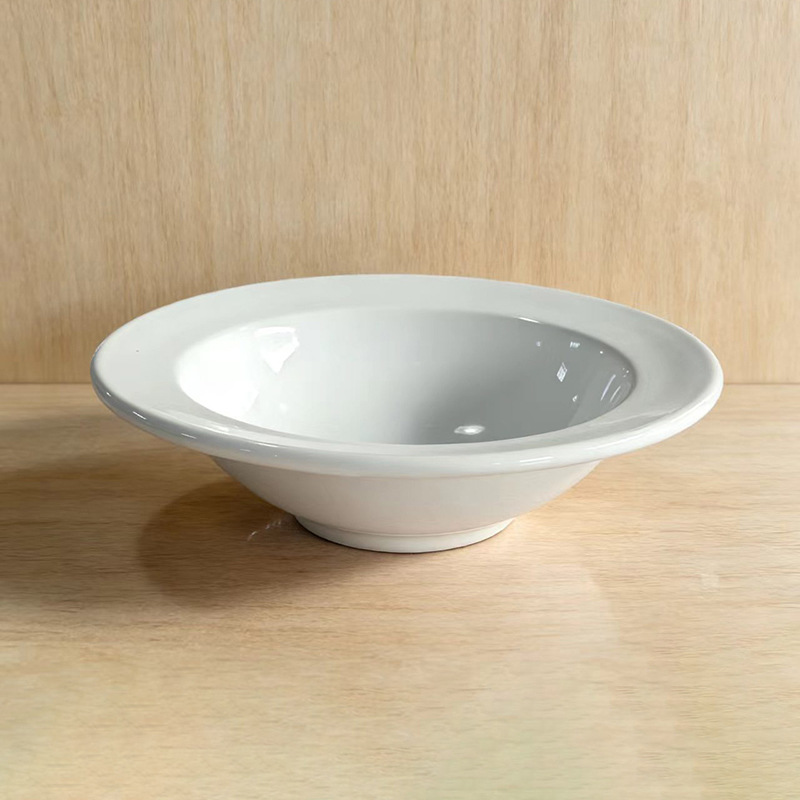 Juego de Vajilla de Cerámica de Porcelana, Esmaltado Blanco, Color Sólido, para Hotel, Restaurante y Hogar image 20