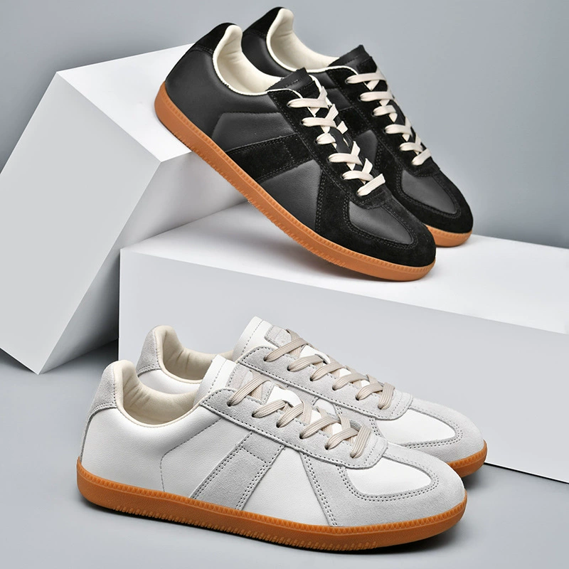 Кожаные мозаические туфли для мужчин ретро дикие кроссовки повседневные маленькие белые туфли женские мягкие кожаные арганды легкие кроссовки