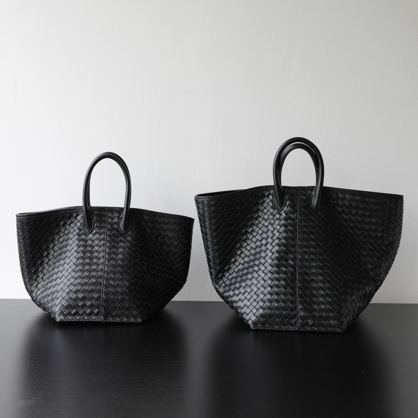 Light Luxury Sheepskin Woven Wing Bag - Large Capacity Genuine Leather Tote Handbag For Women - Thumbnail 3