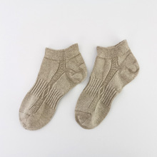 男士四季足弓收紧亚麻短筒运动袜 吸湿防臭雨露麻袜 linen socks