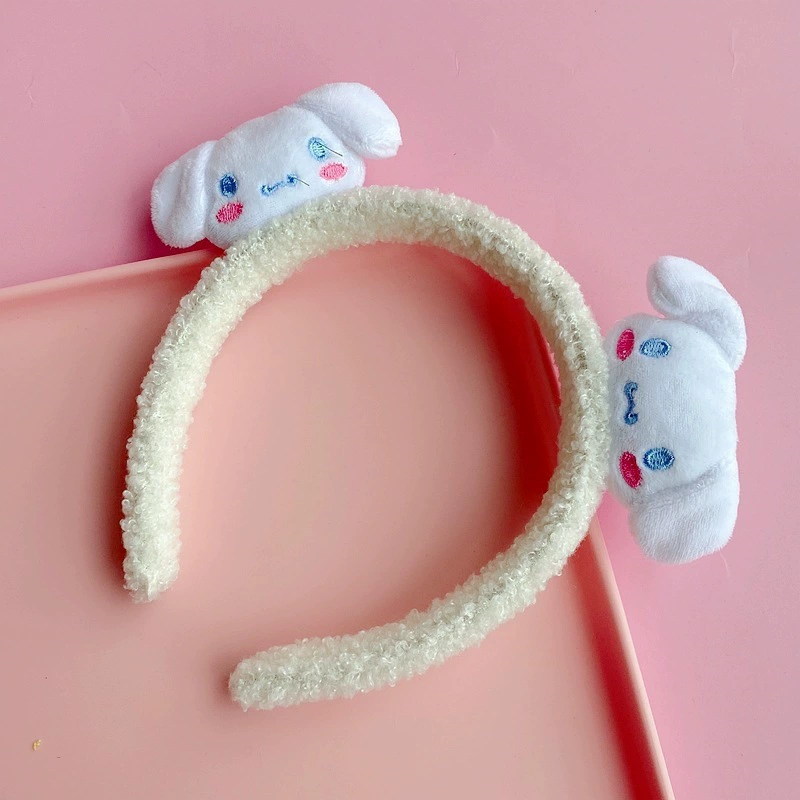 Детский плюшевый ободок (Sanrio), для умывания и декора, мягкий, с героями Kuromi/ My Melody