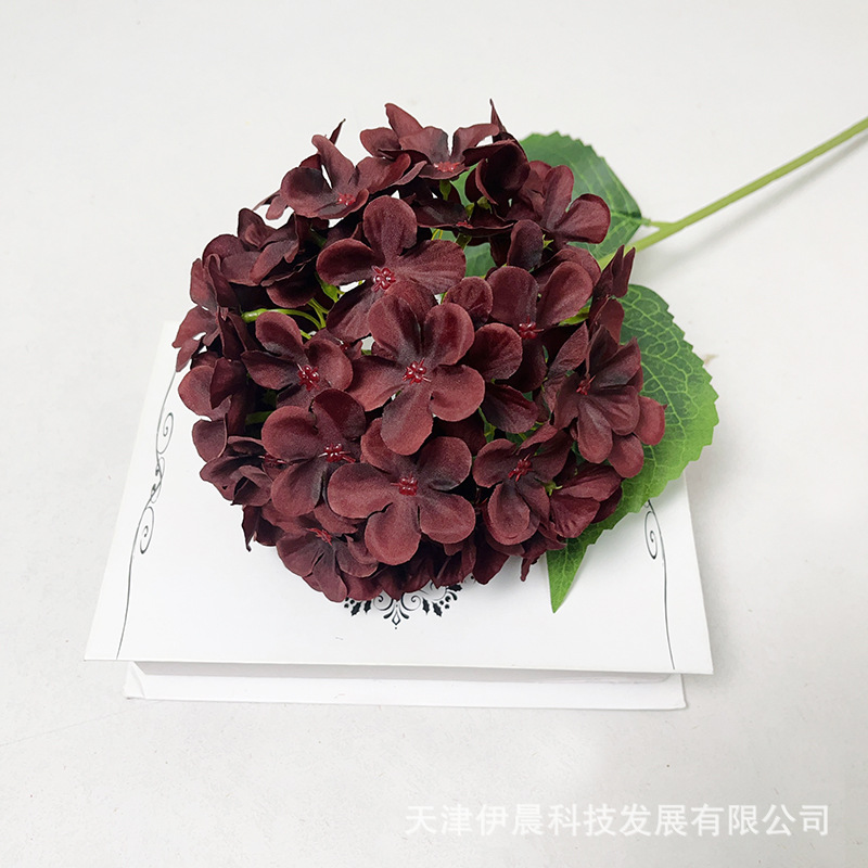 싱글 72피스 수국-다크레드