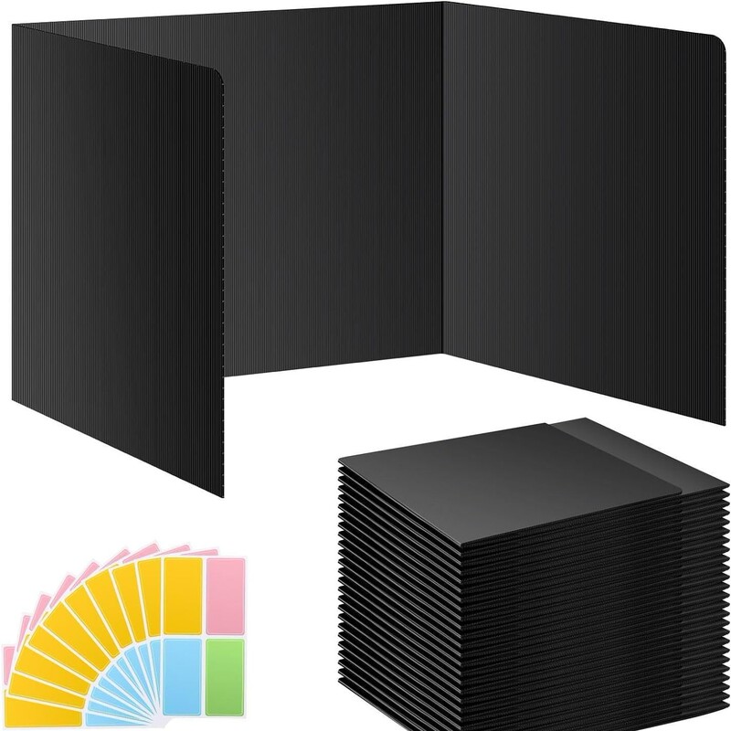 Spot Cross-Border Student Black Desk Partition Desk Divider Student Privacy Protection Durable Waterproof