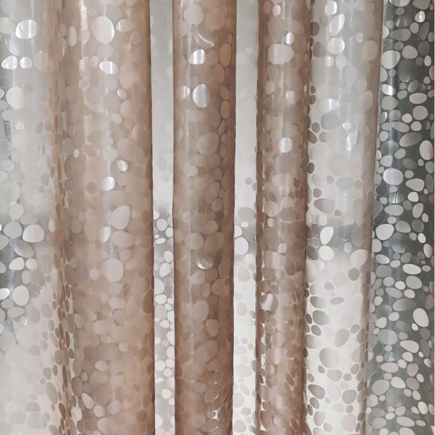 Cortina de ducha semitransparente con diseño de cubo de agua 3D, disponible para dropshipping, impermeable, antiadherente, gruesa y resistente al moho.