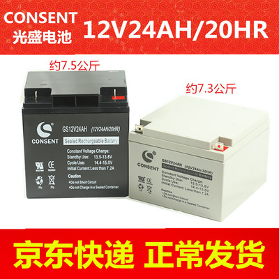 12V24AH蓄電池 UPS 消防 報警主機太陽能12V24A電瓶12V免維護電池