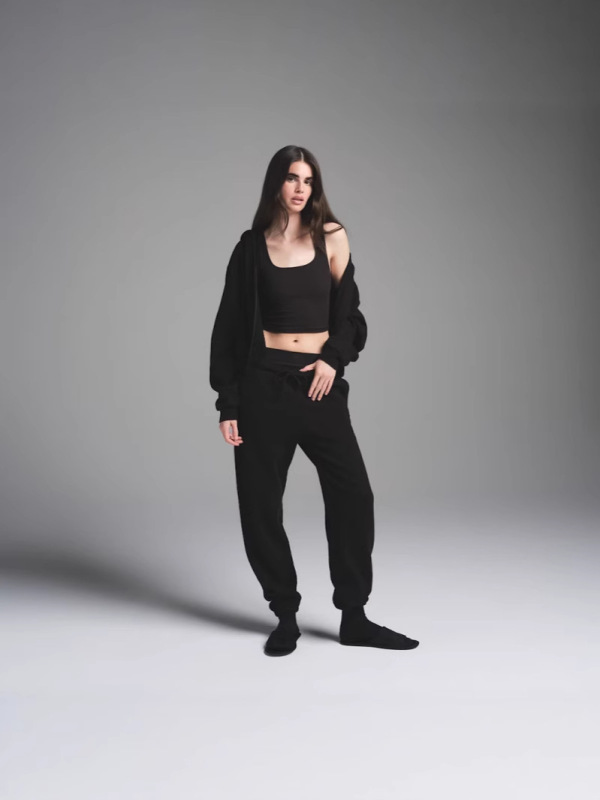 SKIMS卡戴珊COTTON FLEECE JOGGER抓绒运动休闲长裤收脚|undefined