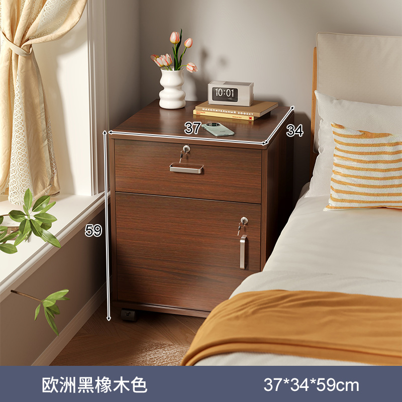 Tabernita de cabecera móvil con cerradura simple y moderno dormitorio doméstico al lado de la cama almacenar pequeño armario armario de almacenamiento armario simple