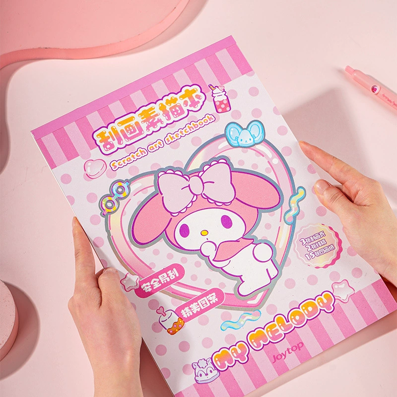 Joytop悦木 Cotton Gummy - Scratch Sketch Book (Melody) Высококачественная мультяшная и воздушная рисовальная книга