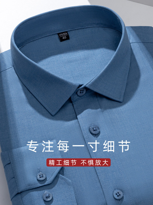 Camisas cálidas de invierno personalizadas de alta calidad para hombres con mangas largas y camisa de lana gruesa a rayas sólidas delgada