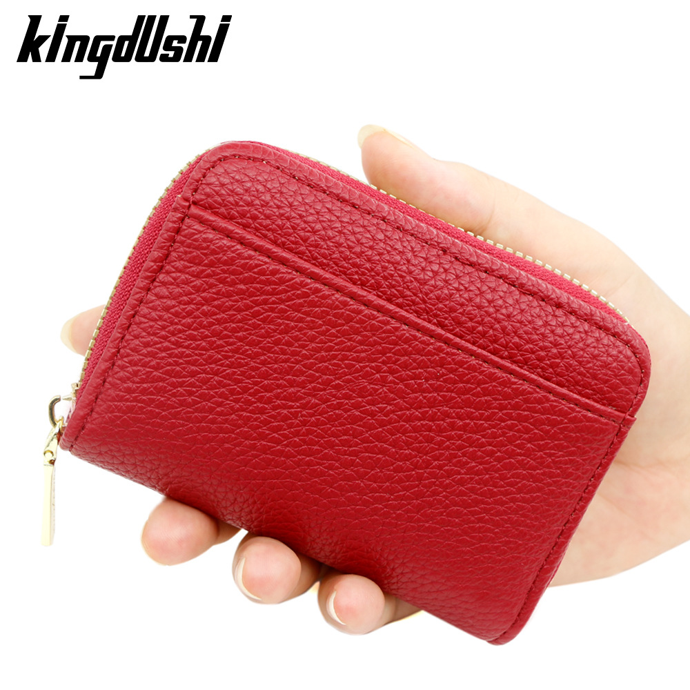 Nuevo paquete de tarjetas de gran capacidad de textura PU bolsa de cambio bolsa de tarjetas de regalo de cita para el gabinete de órgano