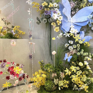 Simulated Stereo Paper Flower Butterfly Paper Art Large Giant Wedding Window Display Props Layout Decoration Photography Wedding