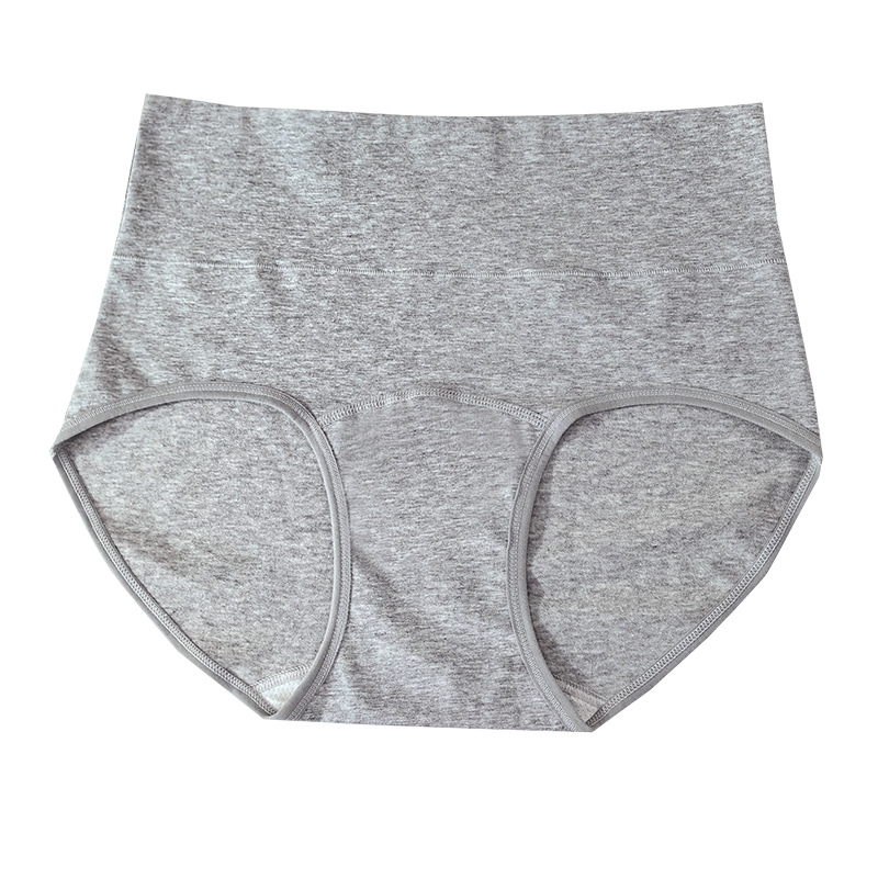 Ropa interior de cintura alta para niñas, algodón puro, entrepierna más larga, abdomen de gran tamaño, cadera, nuevo algodón puro transpirable y agradable para la piel