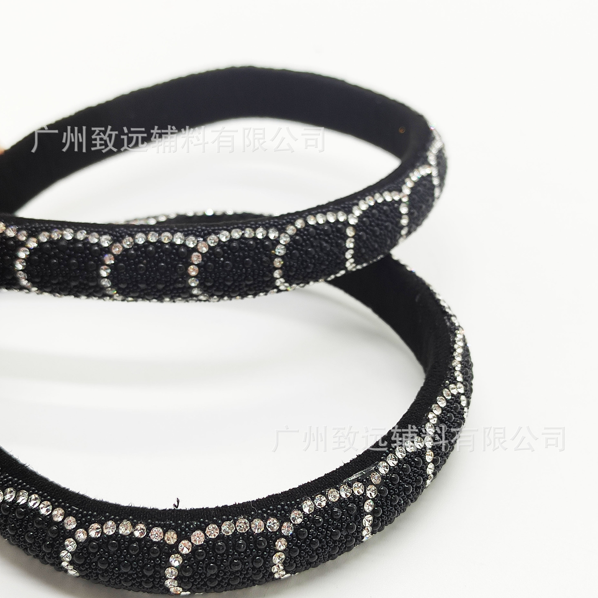 Accesorios de decoración de material de zapato de perforación caliente semicírculo tridimensional taladro de vidrio rhinestone Cordón de la correa media superficie Cordón de diamante completo cuerda de diamantes de imitación