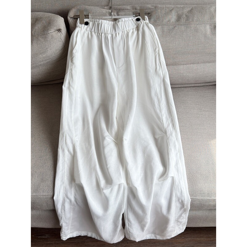 2026 Linen Lyocell Youthful Casual Workwear Pants Wide-Leg Pants Long Pants Jogger Pants Two-Way Wear Wholesale H01Ak603