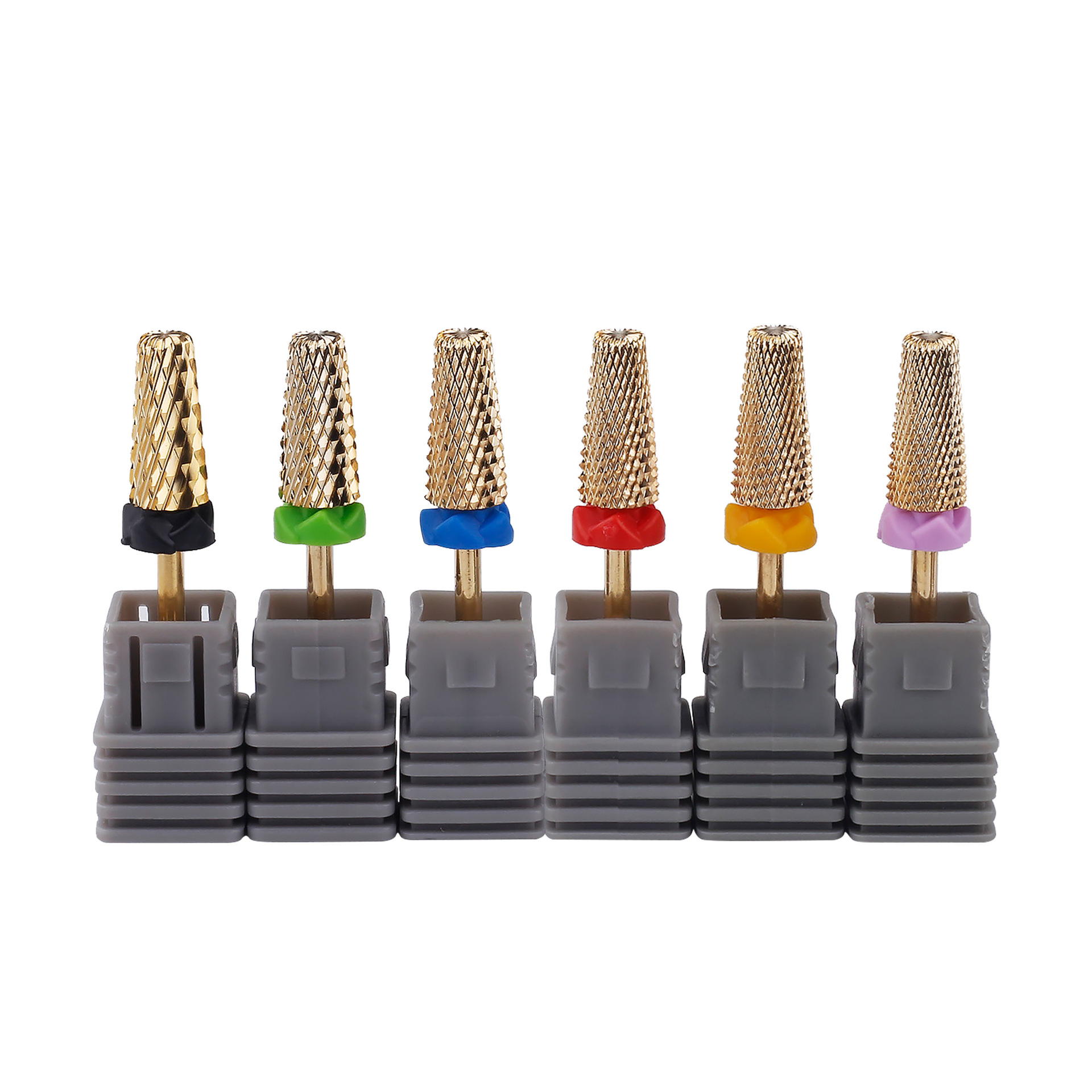 Transfronterizo de suministro directo de uñas de acero de tungsteno cabeza de molienda cinco en un diente cruzado de uñas rápido removedor de gel de piel muerta