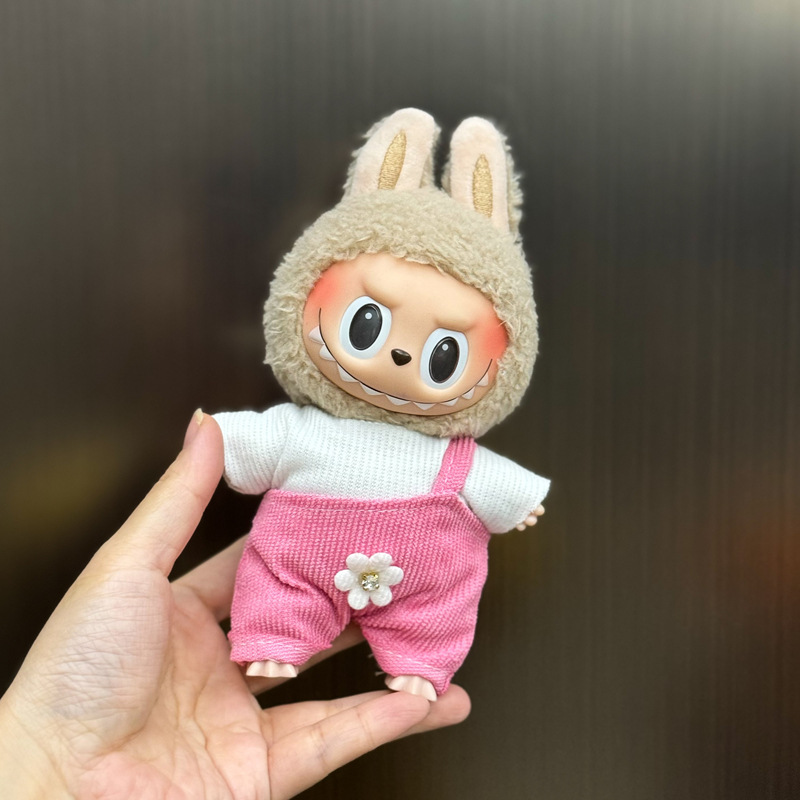 新しいかわいいシュガージェルフェイスラブブドレッシング帽子ペンダントぬいぐるみラブブ人形バッグペンダント|undefined