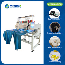 Customized Two Head Digital Automatic Hat Embroidery Machine