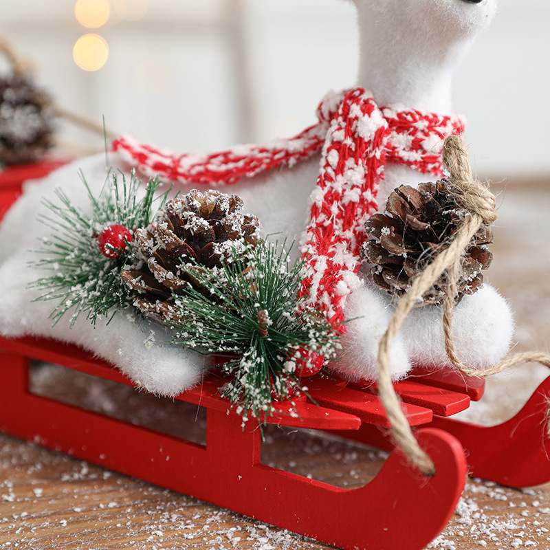 Transfronterizo de Hong Kong Heng decoraciones navideñas muñeco de nieve trineo alces ardilla Oso Polar árbol de Navidad adornos de ventana de escritorio