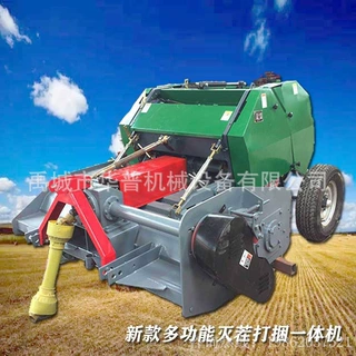 四轮拖拉机带稻草灭茬机玉米秸秆粉碎机 新款灭茬打捆一体机