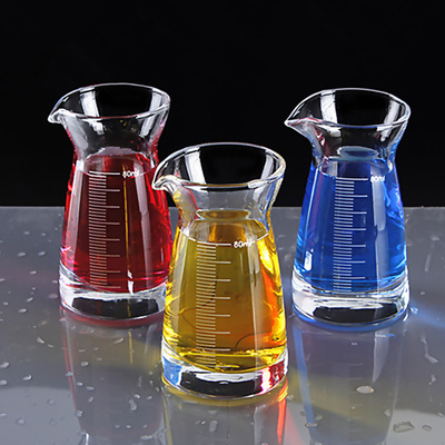 household transparent Liquor and Spirits Wine separator Baijiu measuring cup With scale 80ml Points flagon fashion Wine Wine Glass
