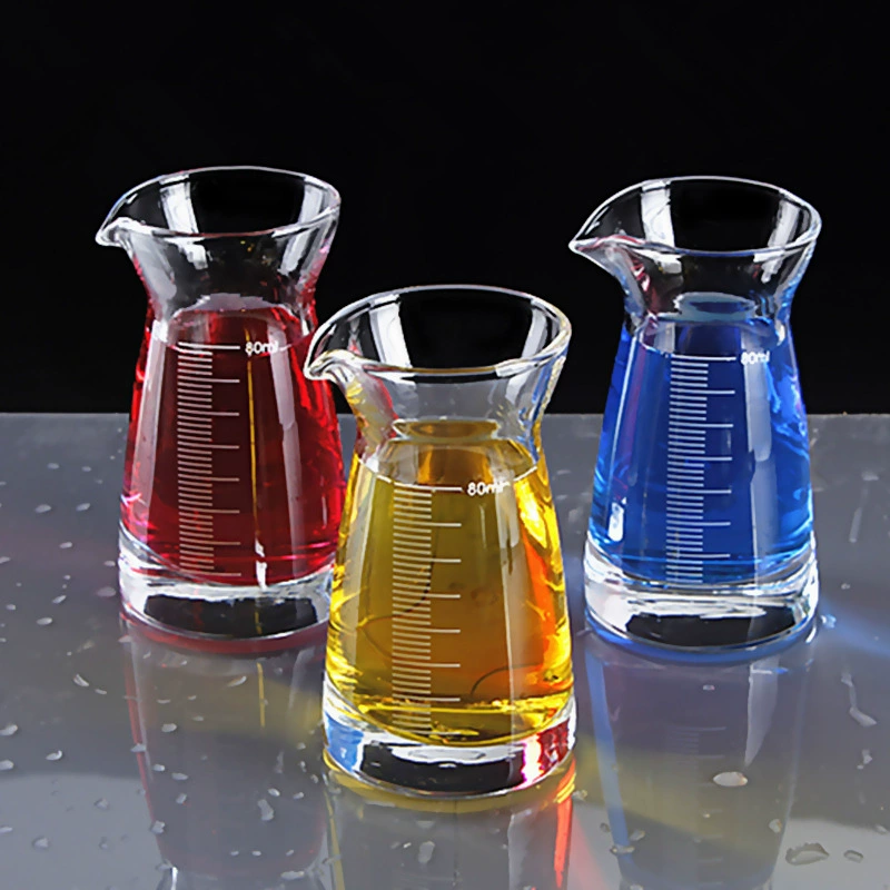 Бытовой прозрачный диспенсер для ликера Мерная чашка для ликера со шкалой Диспенсер 80 мл Винный горшок Модная чашка для вина
