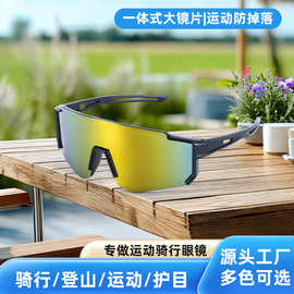新款日夜两用防风骑行太阳镜欧美ins风炫彩运动眼镜机车登山眼镜