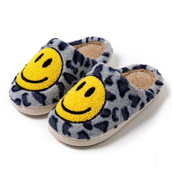 Leopard smiley, Blue