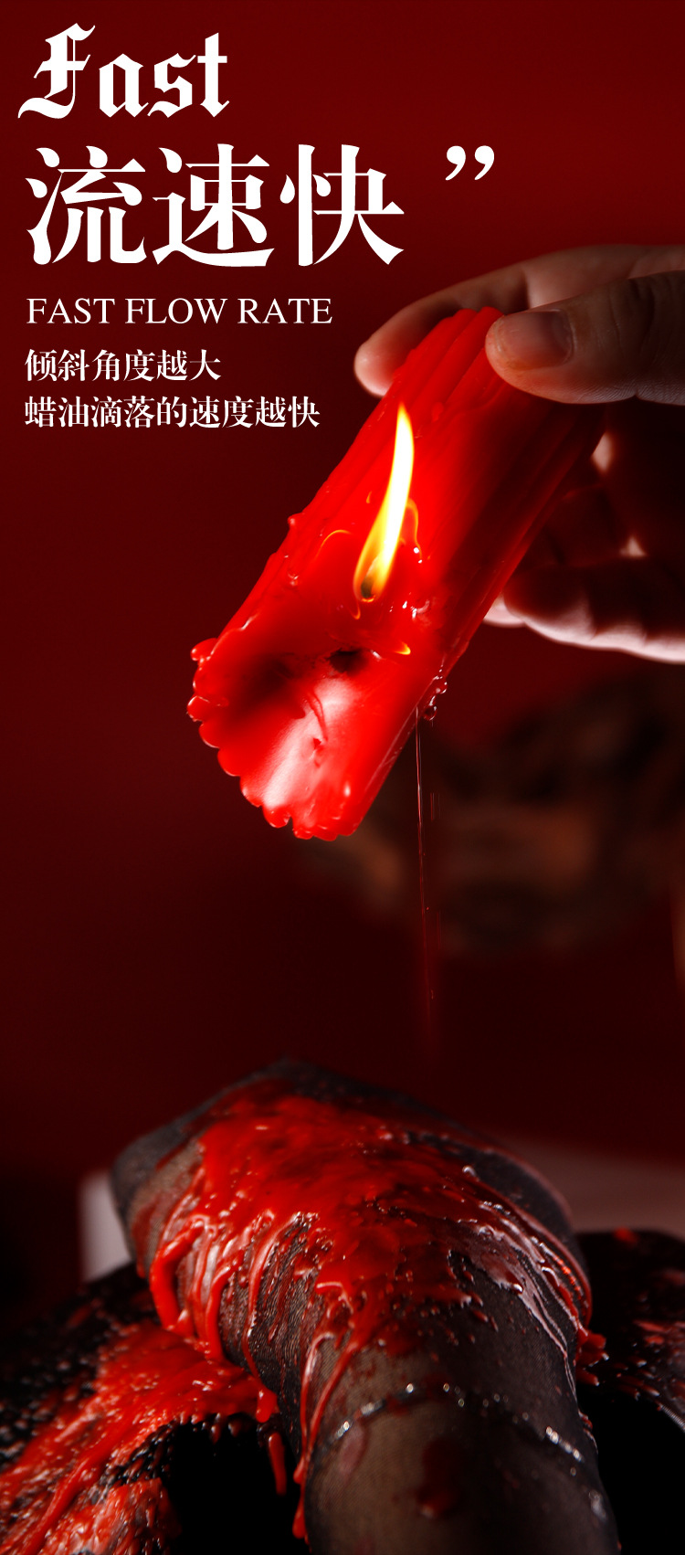 Low-Temperature Massage Candle with Soy Wax for Adult Sensory Play — detail image 18