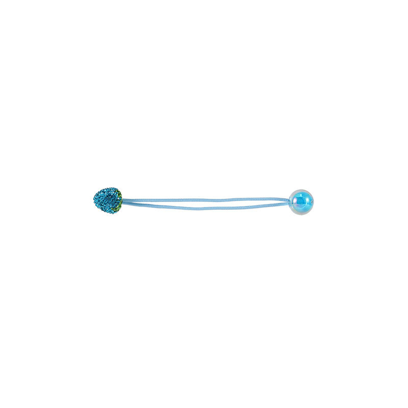 Versión coreana de diamantes con incrustaciones de diamantes, bola redonda de caramelo, cuerda para el cabello de lujo ligero, lazo para el cabello de mujer, cuerda para la cabeza de cola de caballo, banda de goma linda