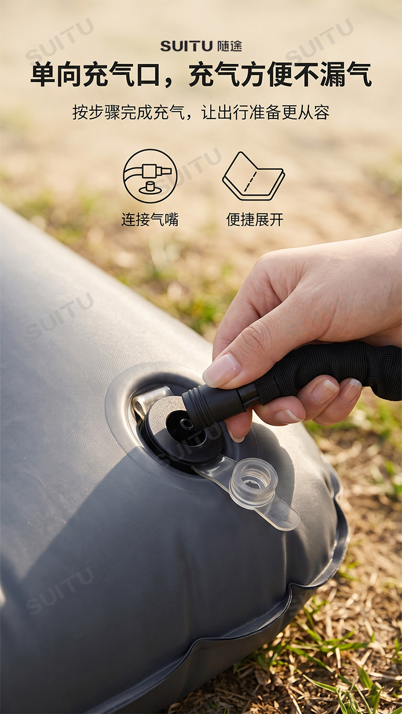 Car inflatable bed, suitable for sedans and SUVs, rear seat air mattress, inflatable travel bed, sleeping pad, camping bed, outdoor use