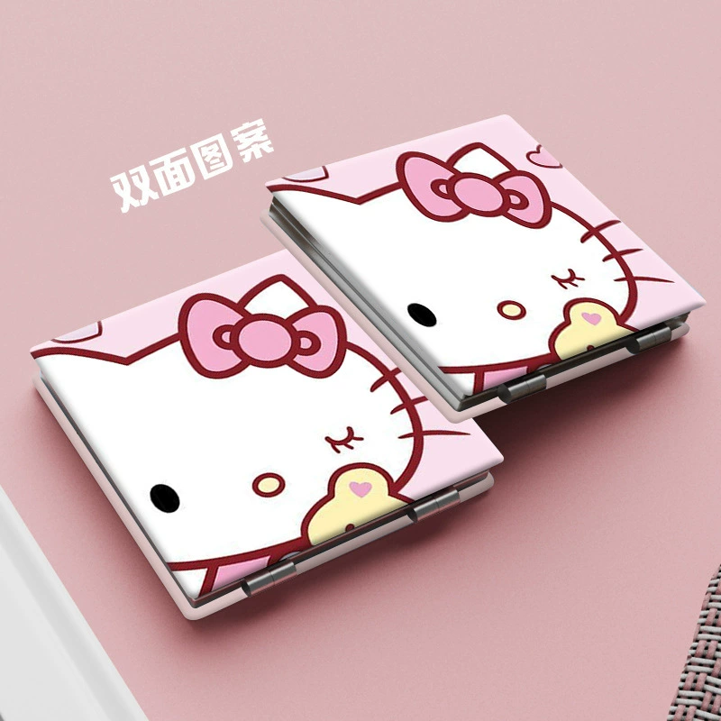 Hello Kitty, ручное двустороннее складное зеркало для спальни