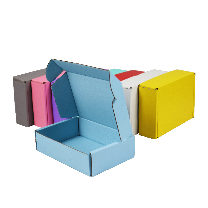 Caja de avión Rosa caja de embalaje de papel de joyería de tamaño pequeño al por mayor extra duro desgaste armadura ropa caja de aviones en stock caja de color