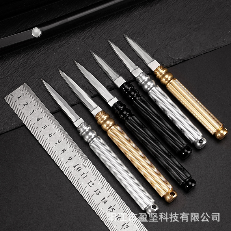 工厂供应户外多功能防身迷你折小刀便携破窗器工具筒子刀水果刀子
