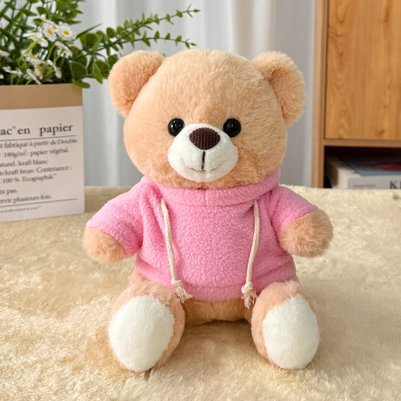 Suéter transfronterizo Teddy Bear muñecas muñecas juguetes de peluche actividad de publicidad LOGO impresión regalos de graduación escolar