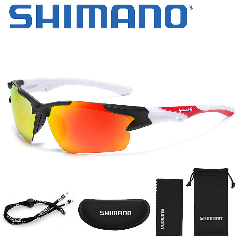 SHIM half-frame polarized cycling sunglasses for outdoor sports, UV protection, fishing, running, unisex, colorful