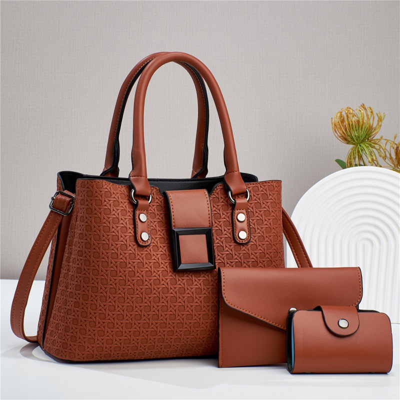 2025 New Killer Bag Three-Piece Set Fashion Trend Printed Shoulder Crossbody Women's Bag Factory Directly Supply Large Quantity and Large Quantity