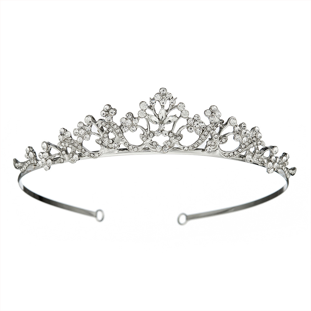 Korean Bridal Crown Alloy Rhinestone Headdress European And American Wedding Accessories Wedding Simple Crown