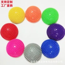 PVC榴莲球儿童感统训练器材瑜伽平衡健身触觉半圆球榴莲球菠萝球