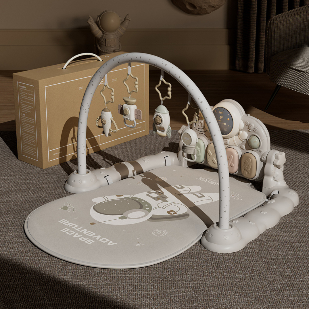 Baiyi New Astronaut Fitness Frame, Piano Foot Toy for Infants, Newborn Gift, Baby Soothing Device