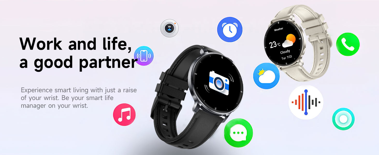Smartwatch con schermo amoled rotondo chiamate bluetooth e salute_voghion.com