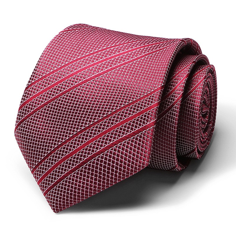 Polyester Silk 8cm Business Men's Formal Wedding Studio Tie_voghion.com