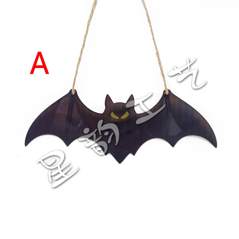 メーカー直販越境ハロウィーン家庭装飾吊り下げアクリルカラーコウモリ窓壁ストラップ|undefined