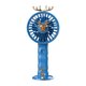 Folding deer fan-sky blue