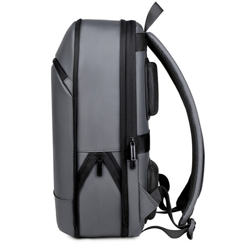 Waterproof Leather Coating Double-Shoulder Bag Men's Business Backpack Ultra-Thin Foldable Expandable Laptop Bag