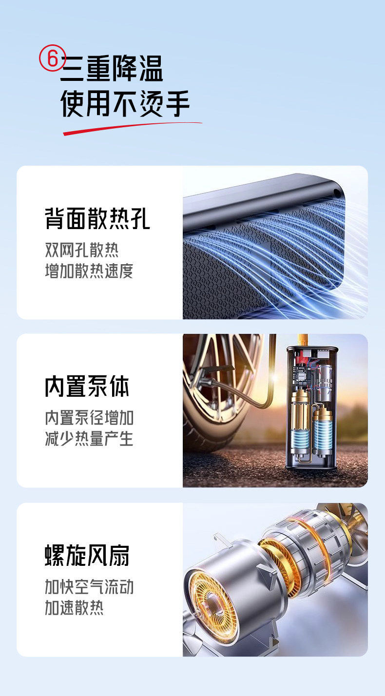 Digital display car air pump, multifunctional for both car and home use, wireless portable car tire inflator, direct supply from manufacturer