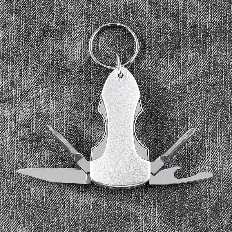 多功能小刀维修工具创意礼品刀开瓶器4开钥匙扣小刀便携小刀礼品