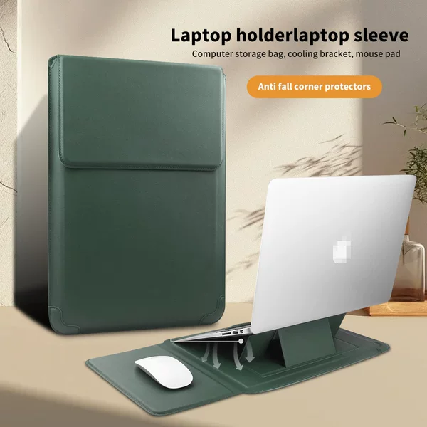 Adjustable Stand Computer Bag for Apple 13.3 Inch Huawei 14 Inch Notebook Sleeves Lenovo Protective Case