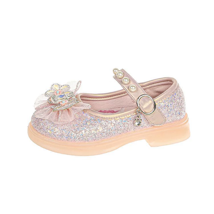 Shoelaces for leather shoes, footwear for princess, shoes from pearl, soft sole